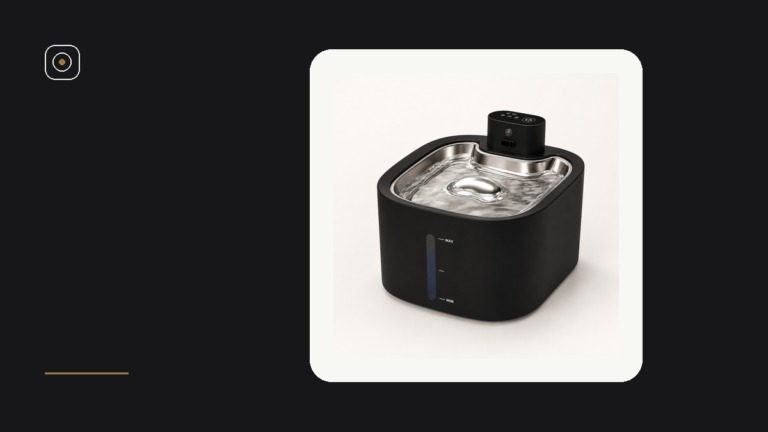 Dusk Black SHAEVRA Flow cordless cat water fountain