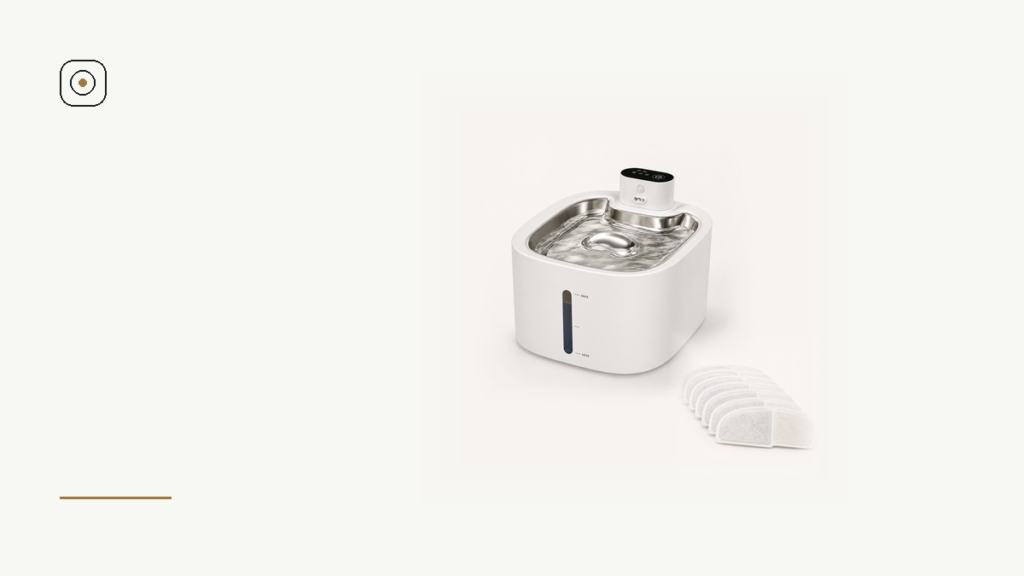 SHAEVRA Flow cat water fountain with a pack of replacement filters